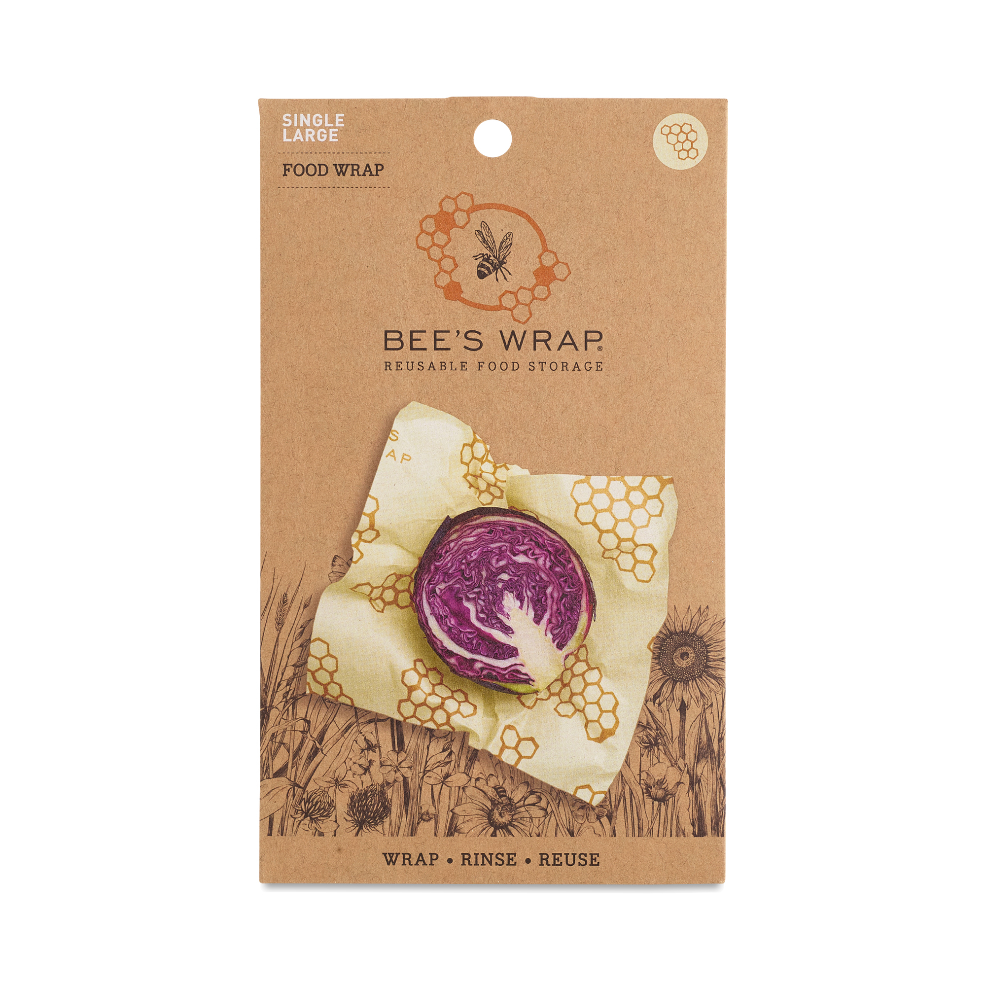 Bee's Wrap Single Large Beeswax Honeycomb