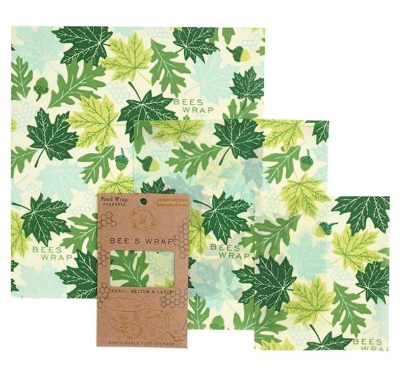 Bee's Wrap 3-pak Startpakke, Small, Medium, Large - Forest Floor