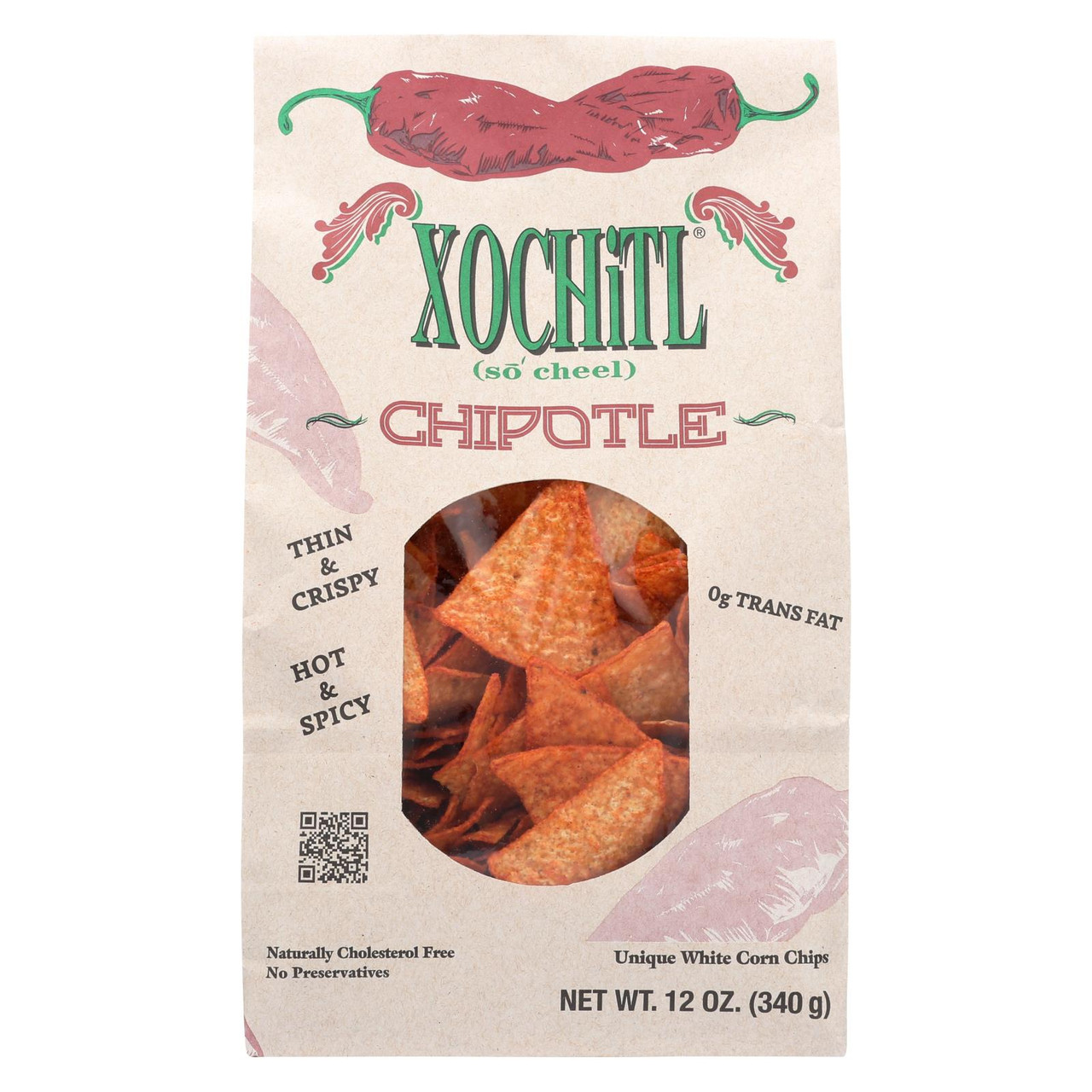 Xochitl Corn Chips, Unique White, Chipotle