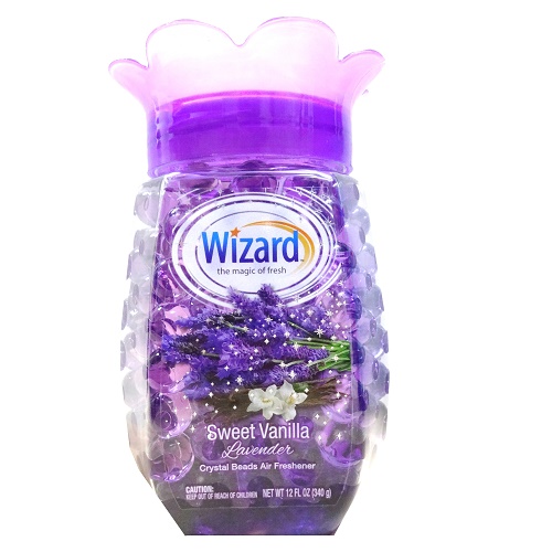 Wizard Sweet Vanilla Lavender Crystal Beads Air Freshener