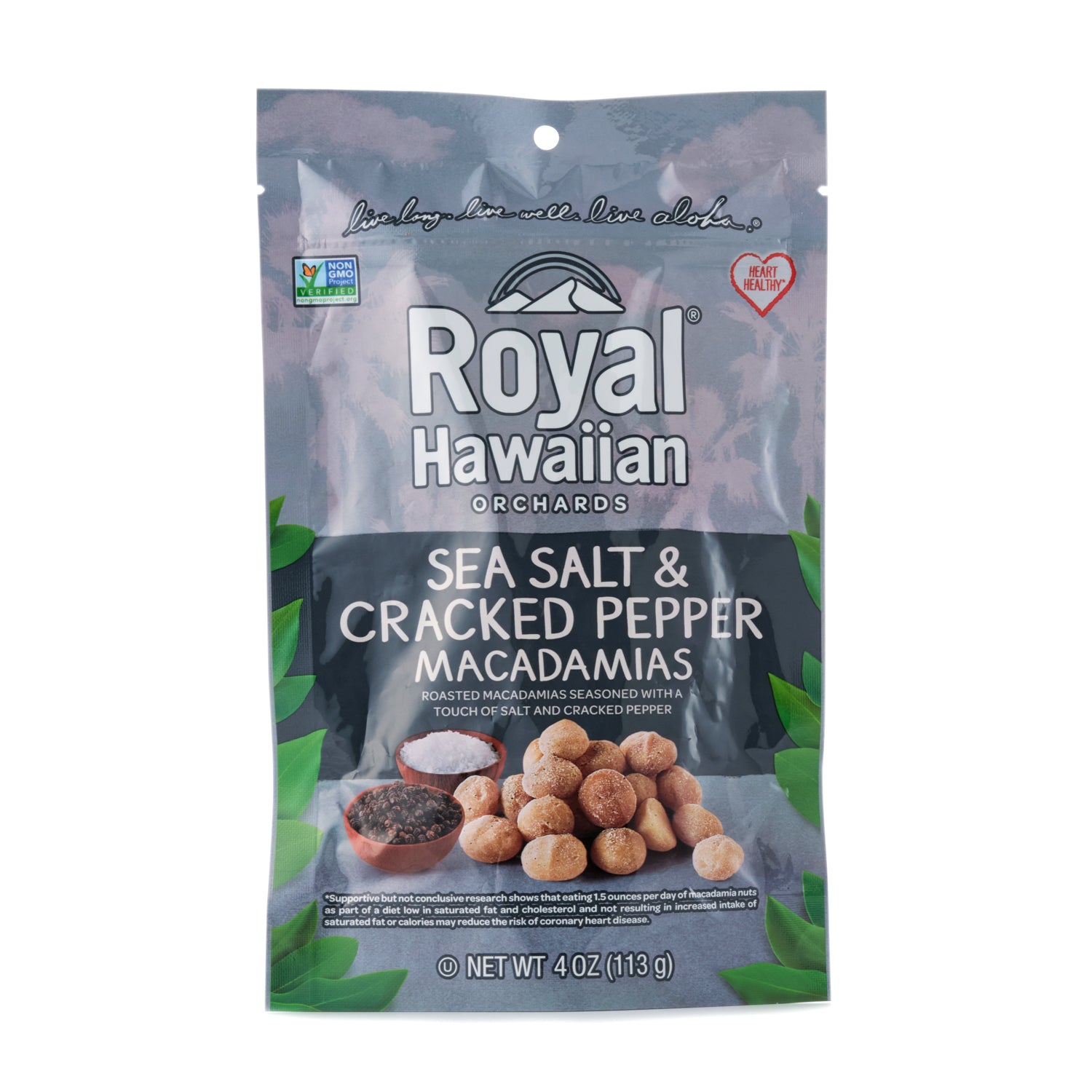 Royal Hawaiian Orchards Macadamias Sea Salt & Cracked Pepper