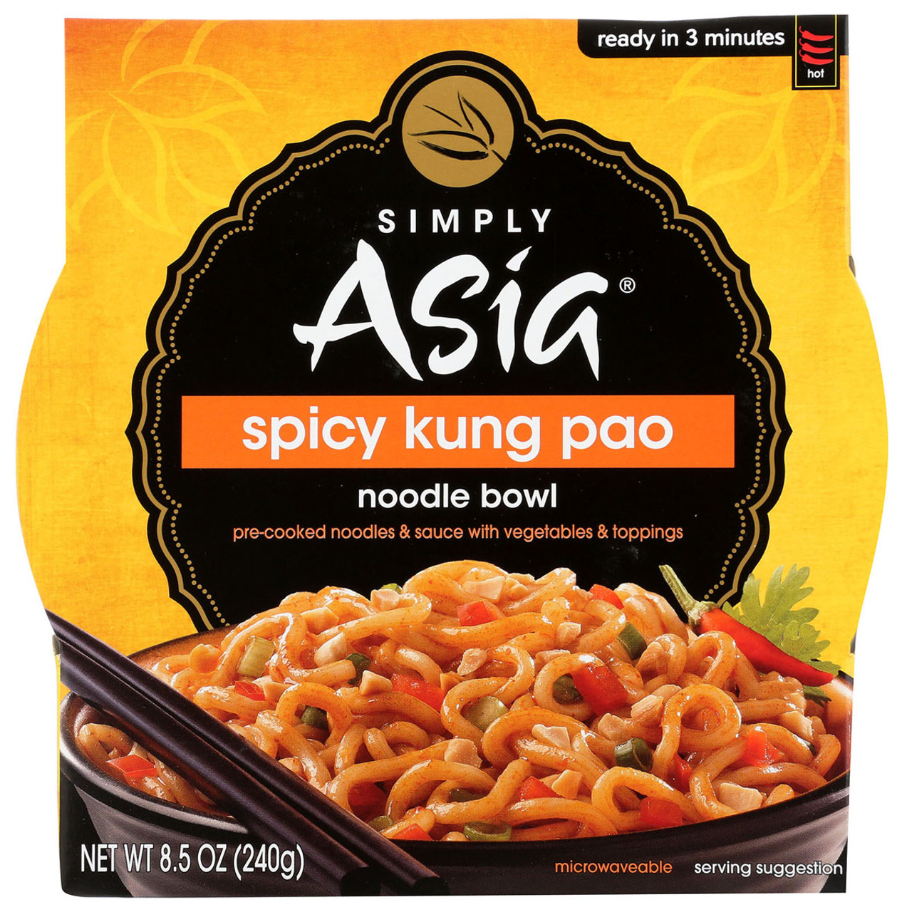 Simply Asia Vegan Spicy Kung Pao Noodle Bowl - 8.5oz