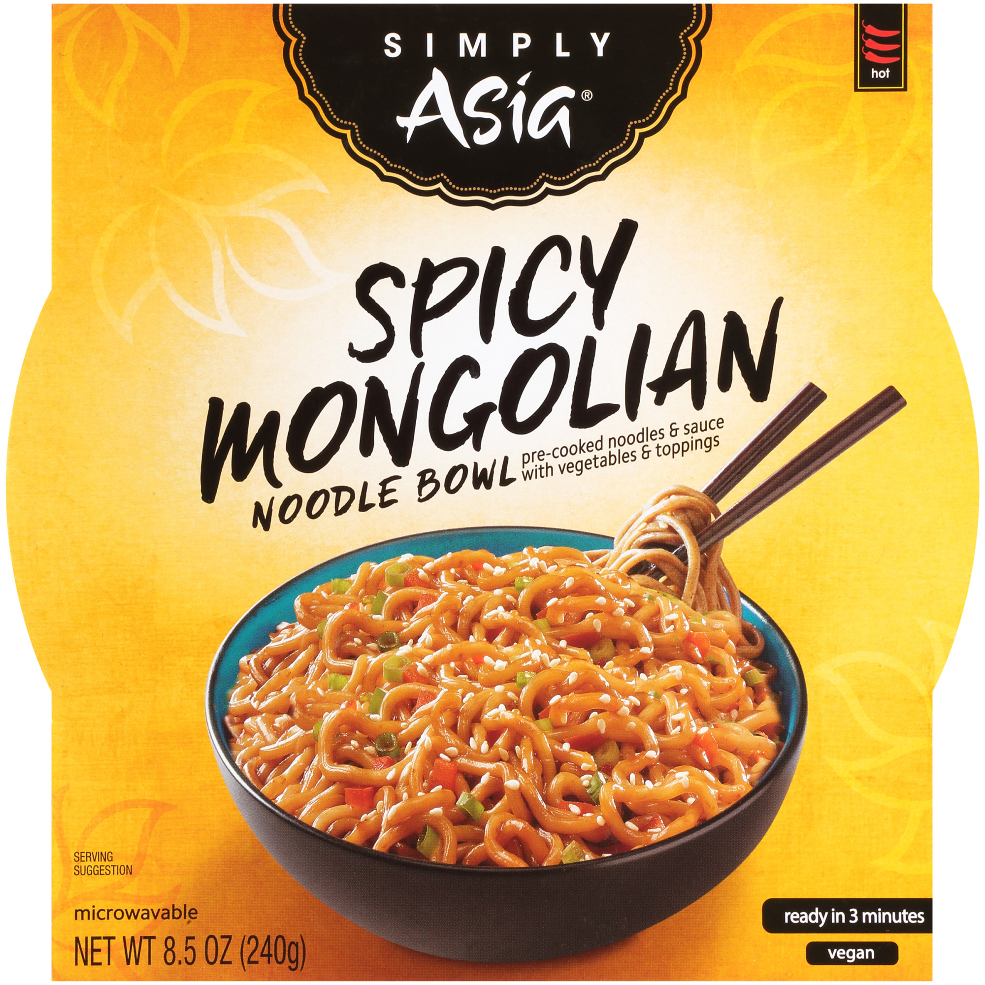 Simply Asia Vegan Spicy Mongolian Noodle Bowl - 8.5oz