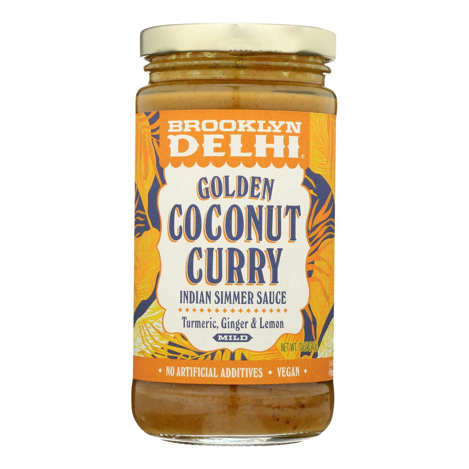 Brooklyn Delhi Indian Simmer Sauce, Golden Coconut Curry, Mild