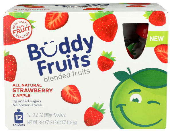 Buddy Fruits Strawberry & Apple Blended 12pk