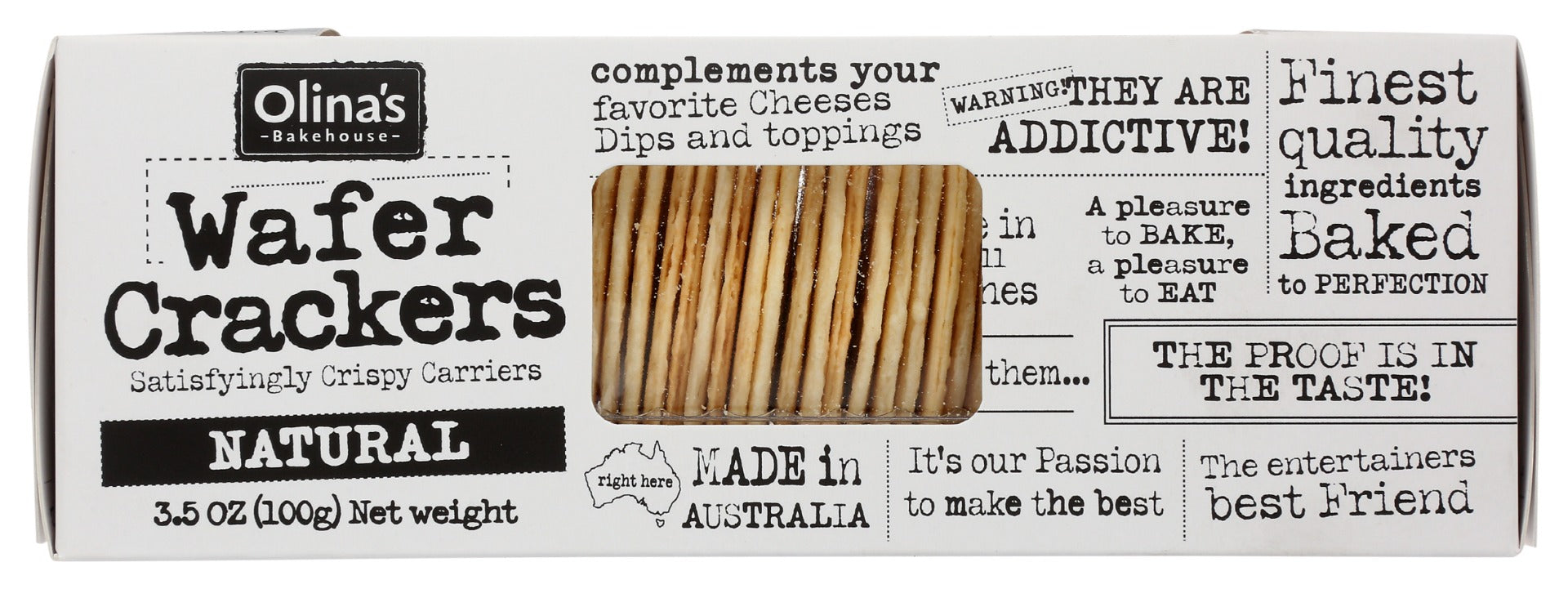 Olinas Olivia's Bakehouse Natural Wafer Crackers