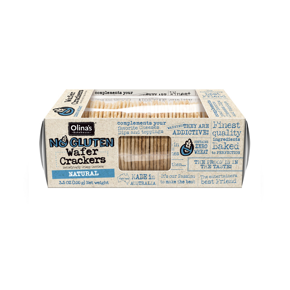 Olina's Gluten Free Wafer Crackers, 3.5 Oz