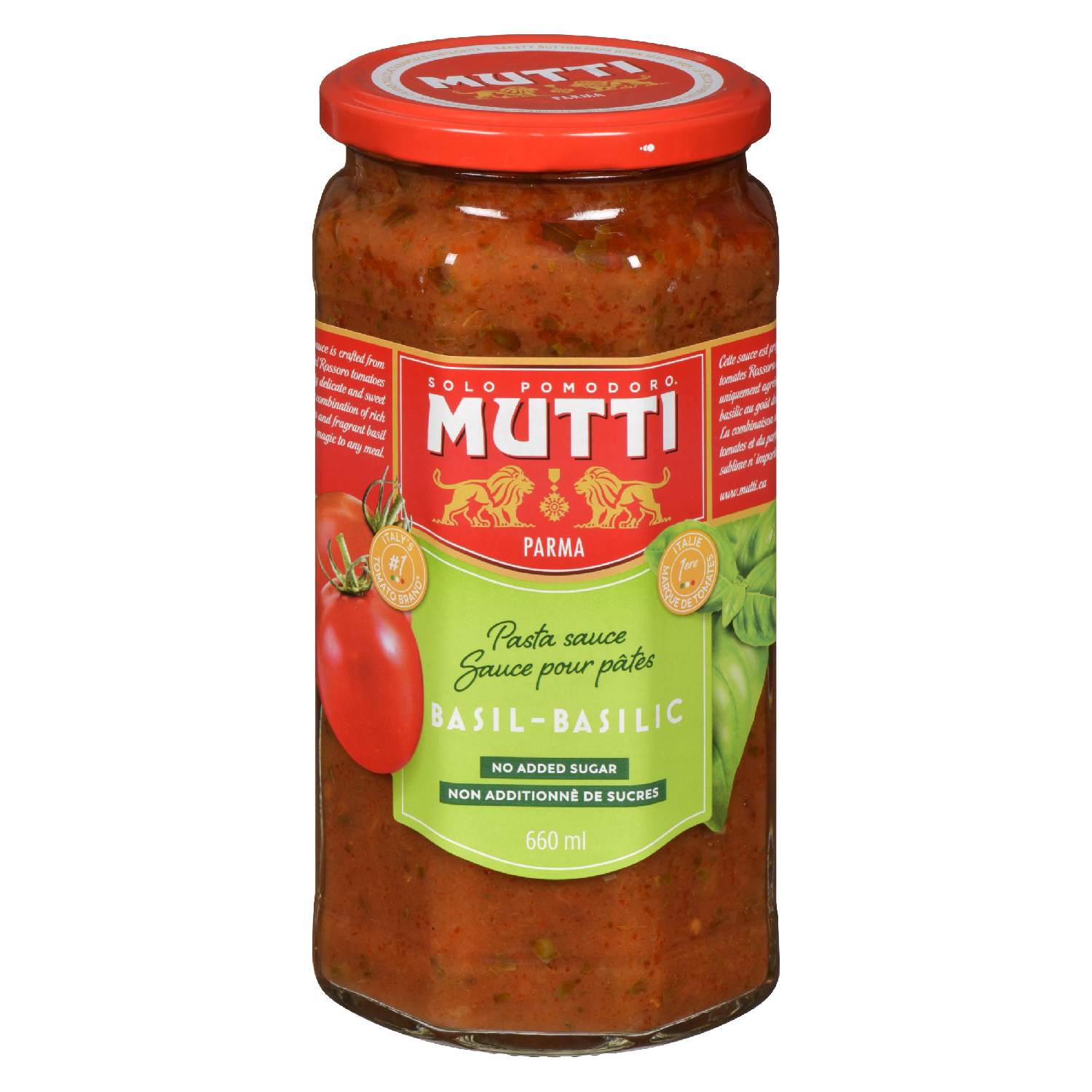 Mutti No Added Sugar Rossoro Tomatoes And Basil Pasta Sauce 24 Oz