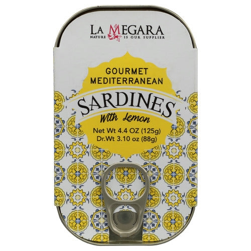 Le Megara Sardine Meditrn With Lemn Case Of 12 X 4.4 Oz
