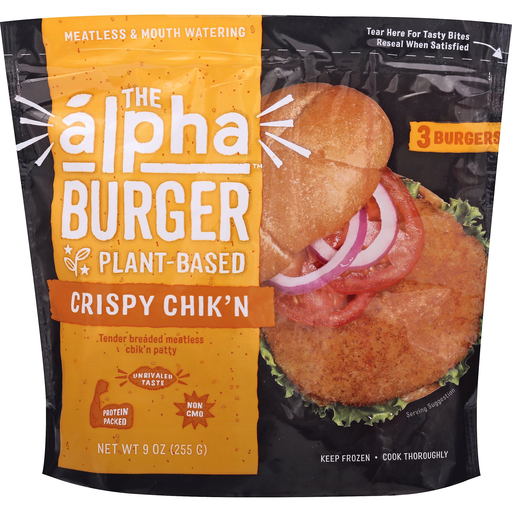 Alpha Burger Plant-Based Crispy Chik'n Burgers
