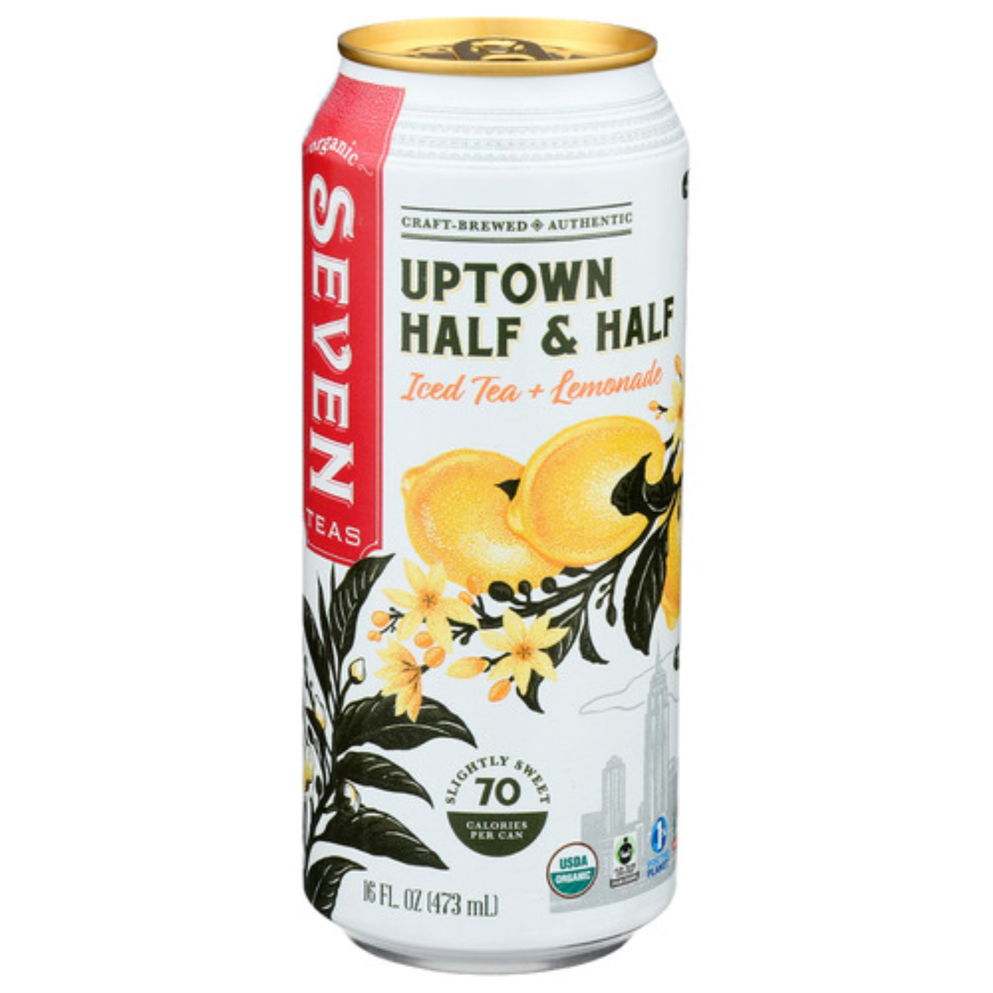 Seven Teas Tea Half And Half, 12x16Oz
