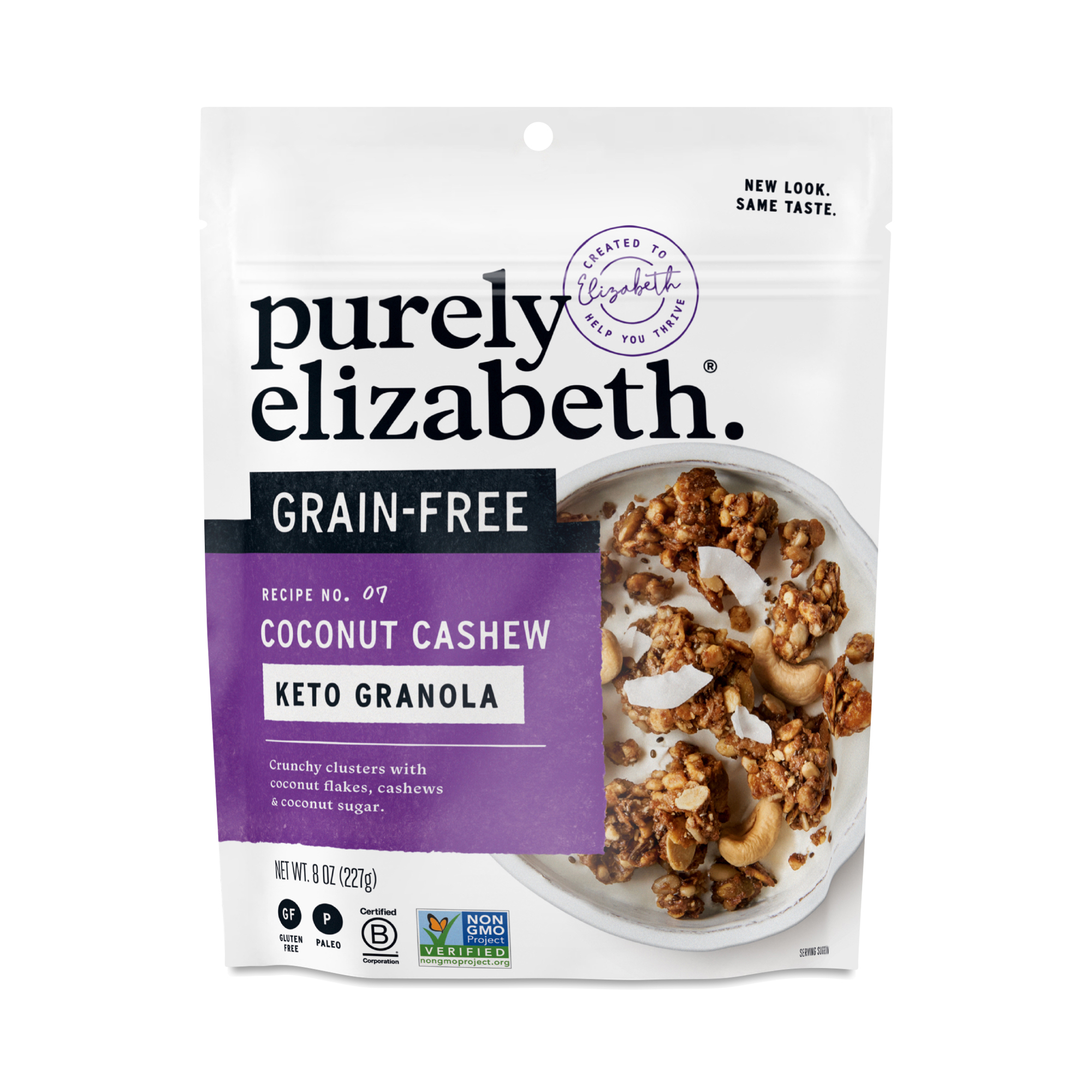 Purely Elizabeth Granola, Keto, Grain Free, Coconut Cashew 8 Oz
