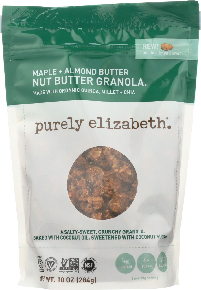 Purely Elizabeth Maple Almond Butter Nut Granola , 10 Oz