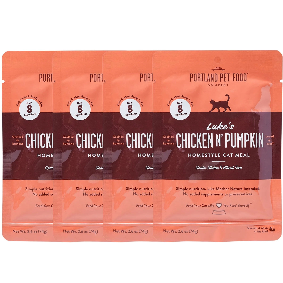 Portland Pet Food Company Chicken Pumpkin Cat Meal, 2.6 Oz