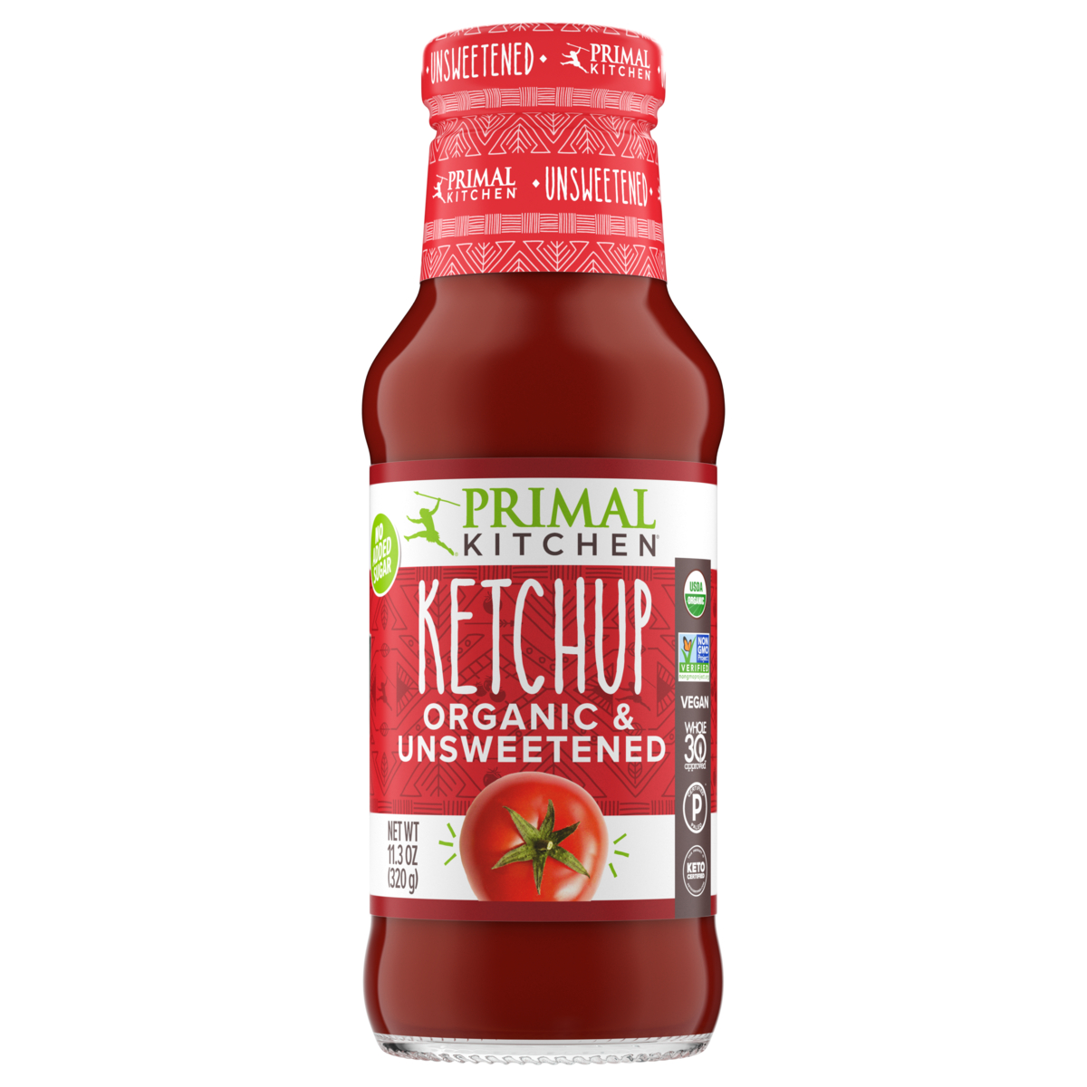 Primal Kitchen Unsweetened Organic Ketchup - 11.13oz