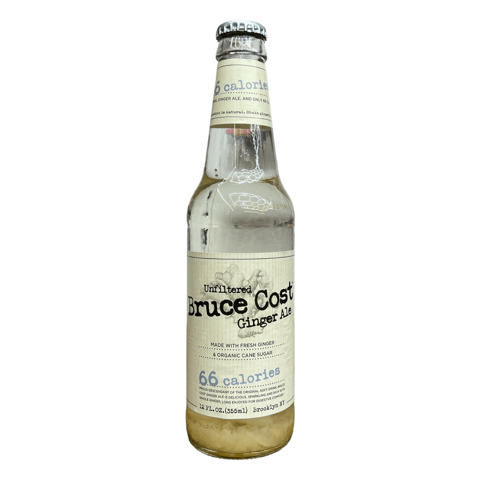 Bruce Cost 66 Calorie Ginger Ale (Sweetened With Monk-Fruit)