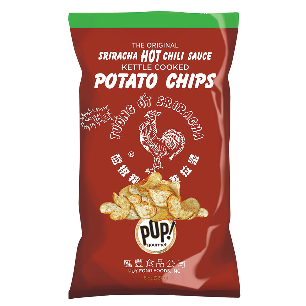 Pop Potato Chips, Kettle Cooked, The Original Sriracha Hot Chili Sauce