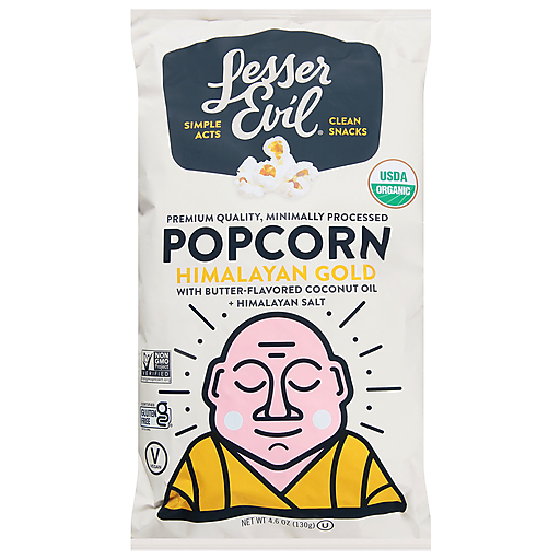 LesserEvil Organic Popcorn Himalayan Gold - 4.6oz