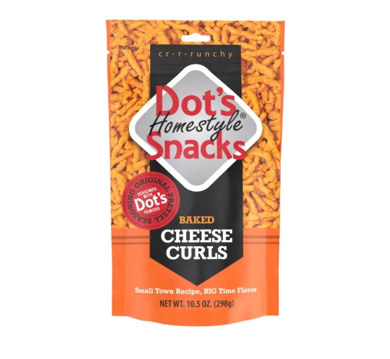 Dot's Homestyle Snacks Pretzels Cheese Curls, Baked 10.5 Oz