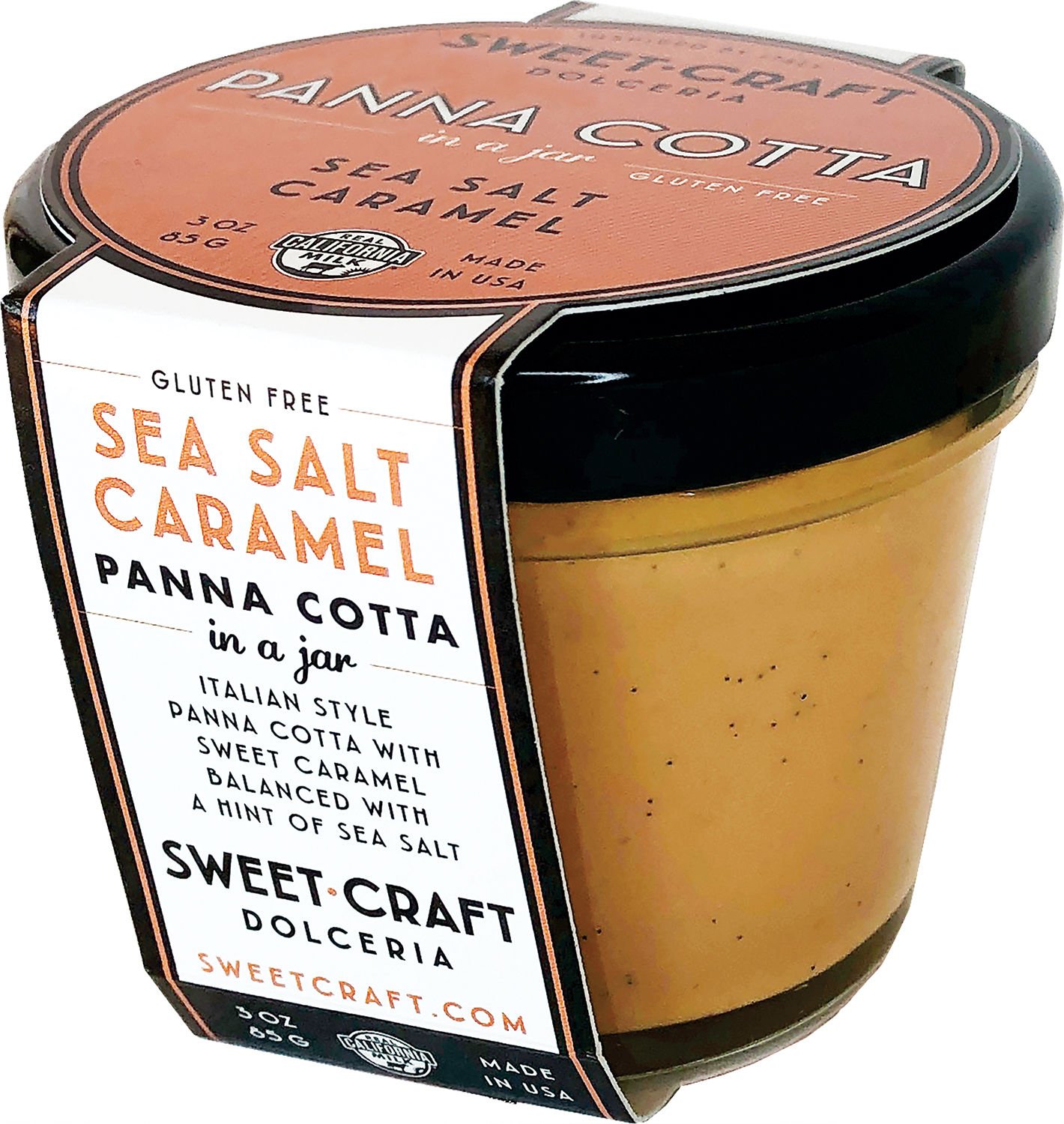 Sweet Craft Sea Salt Caramel Panna Cotta, 3 Oz