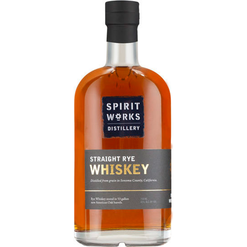 Spirit Works Distillery Straight Rye Whiskey, 750 Ml (45% ABV)