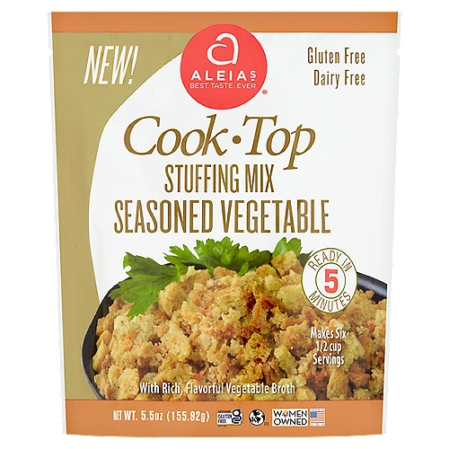 Aleia's Stuffing Mix, Seasoned Vegetable 5.5 Oz