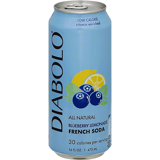 Diabolo Soda, French, Blueberry Lemonade 16 Oz