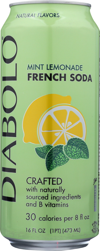 Diabolo Mint Lemonade French Soda, 16 Oz