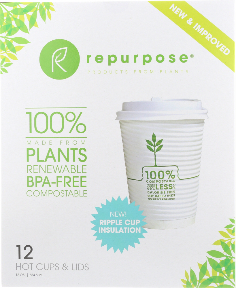 Repurpose Insulated Hot Cups Lids - Case Of 12