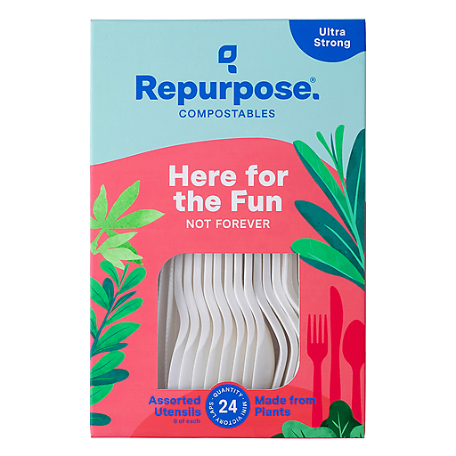 Repurpose RPR.UTC24.MP20 Compostable Assorted High Heat Utensils