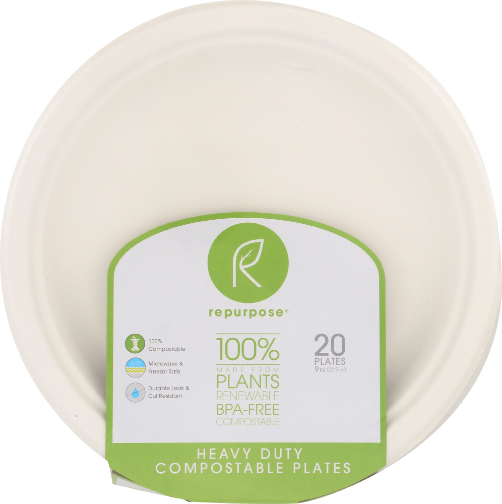 Repurpose Plates, Heavy Duty, 9 Inch