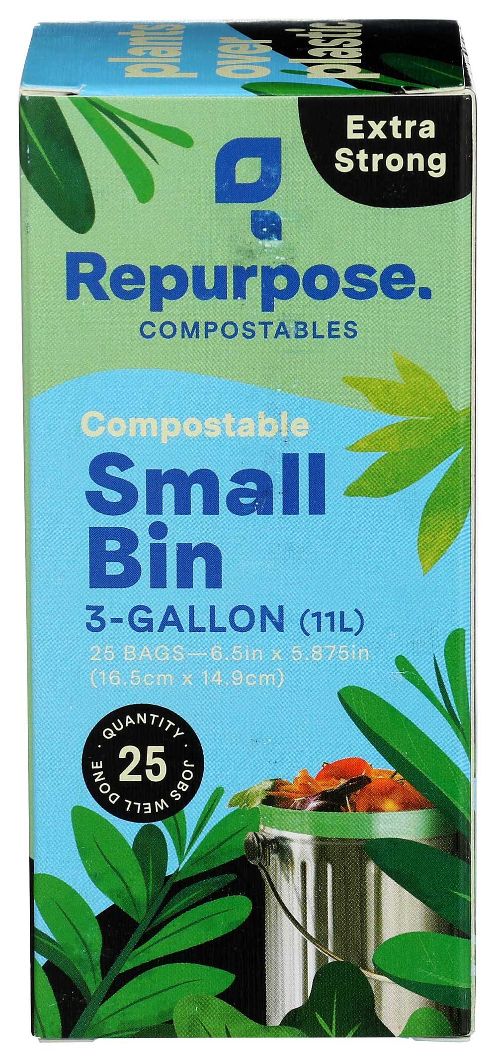 Repurpose Compostable 3 Gallon Food Scrap Bags, 25 Bags