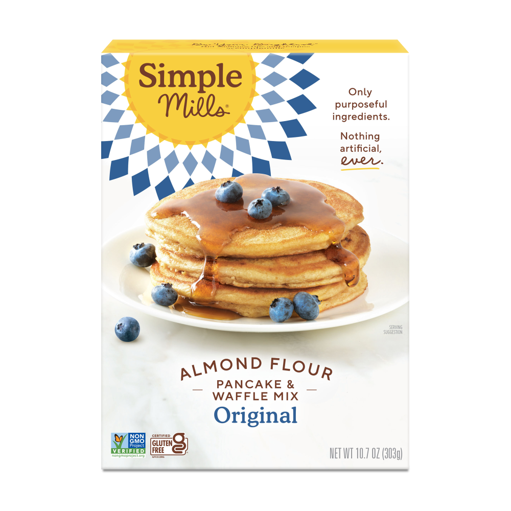 Simple Mills Pancake & Waffle Almond Flour Baking Mix 10.7 Oz. Box