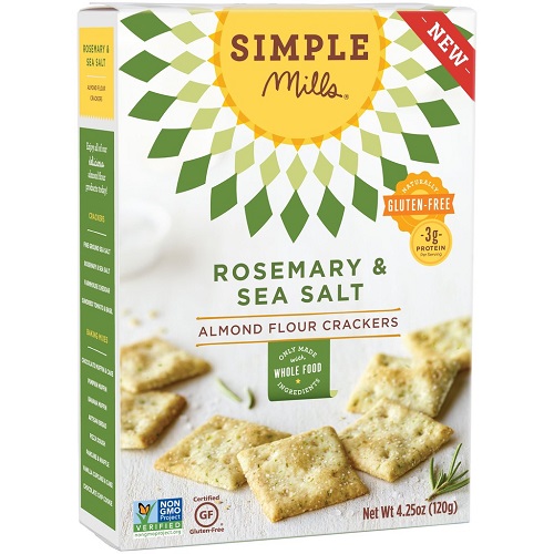 Simple Mills Almond Flour Rosemary & Sea Salt Crackers 4.25 Oz