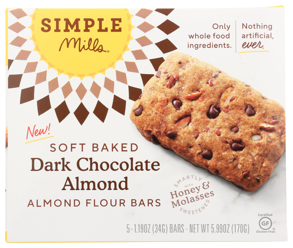 Simple Mills Dark Chocolate Almond Soft Baked Bars