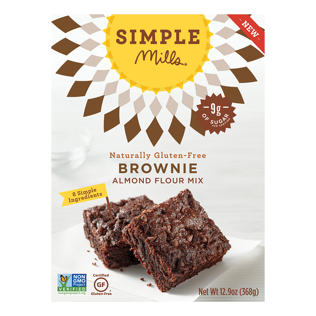 Simple Mills Almond Flour Brownie Baking Mix 12.9 Oz Box