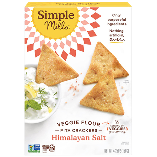 Simple Mills Himalayan Salt Veggie Pita Crackers