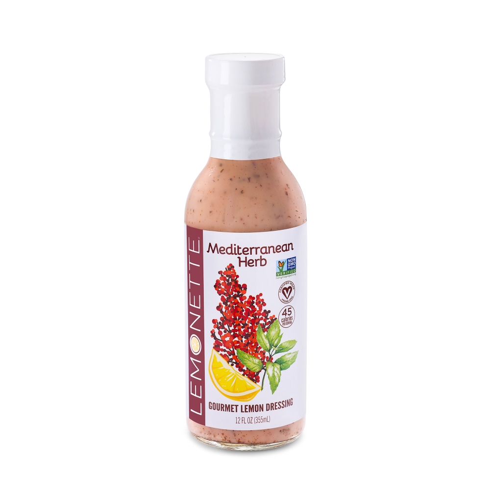 Lemonette Gourmet Lemon Dressing, Mediterranean Herb, 12 Fl Oz (354.9 Ml)