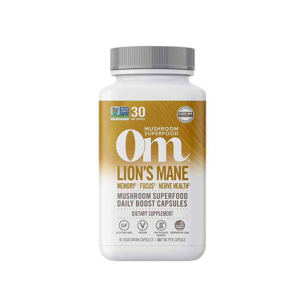 Om Organic Mushroom Lions Mane Superfood Daily Boost Capsules