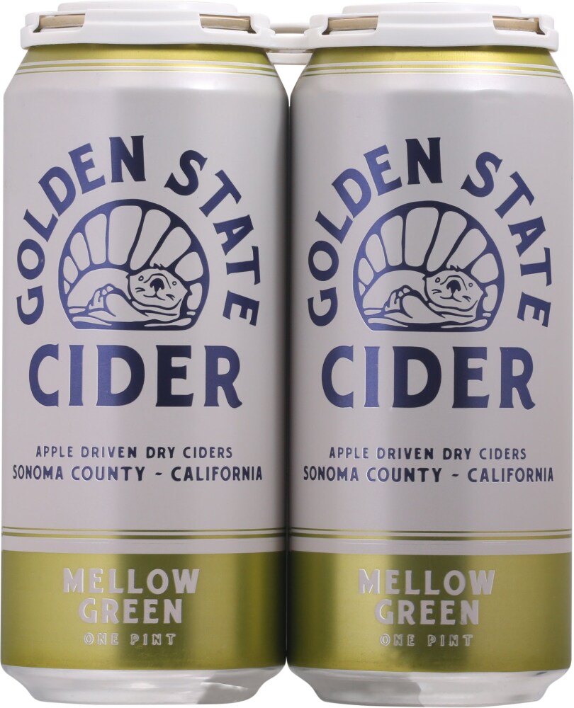 Golden State Cider Mellow Green Hard - 4pk/16 Fl Oz Cans
