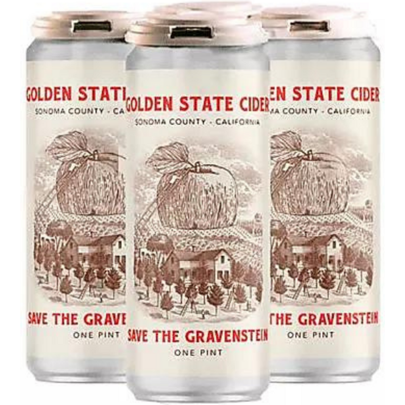 HOA Golden State Cider Save The Gravenstein Cider 4 Pack 16 Oz Cans 7% ABV