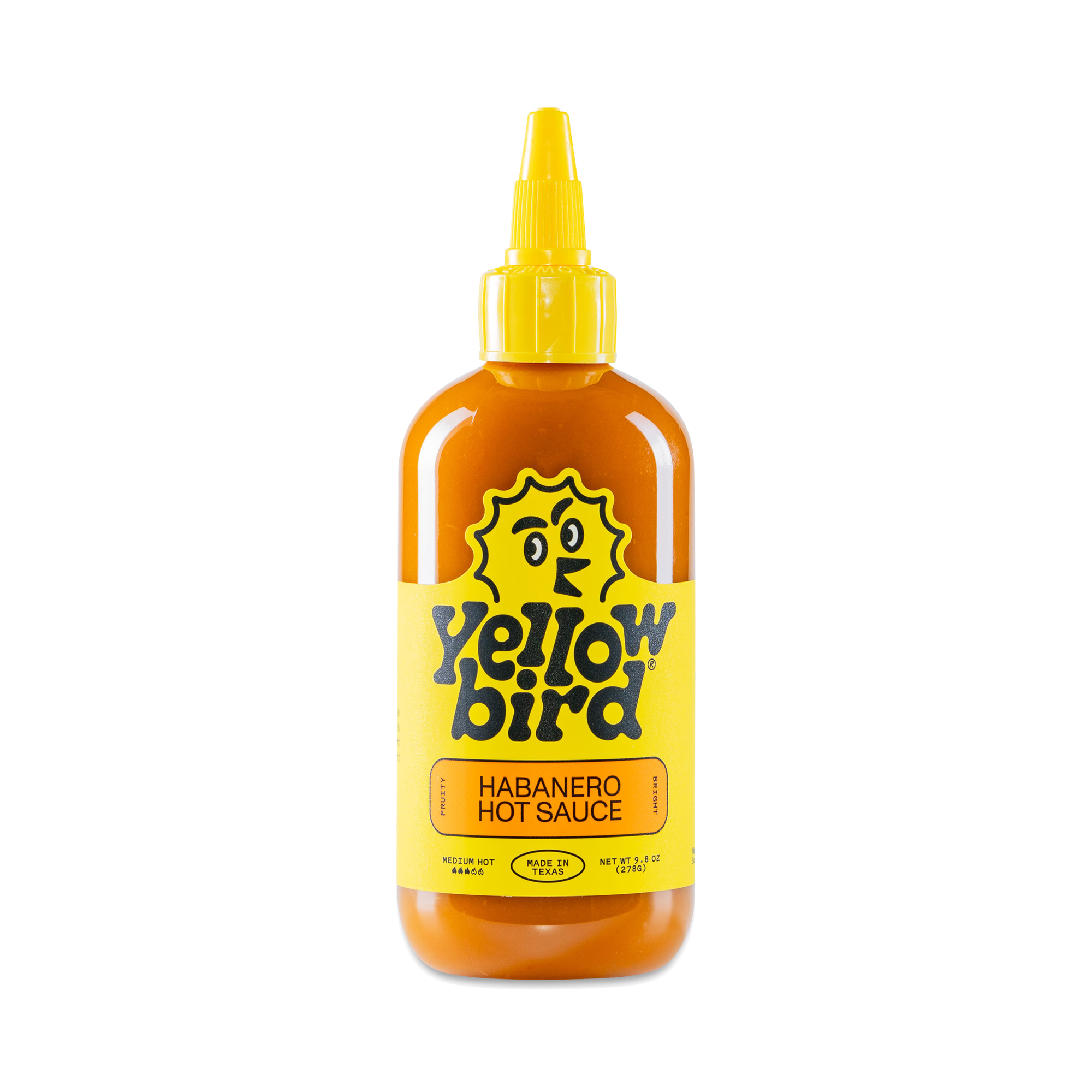 Yellowbird Sauce Habanero Condiment 9.8 Oz Bottle