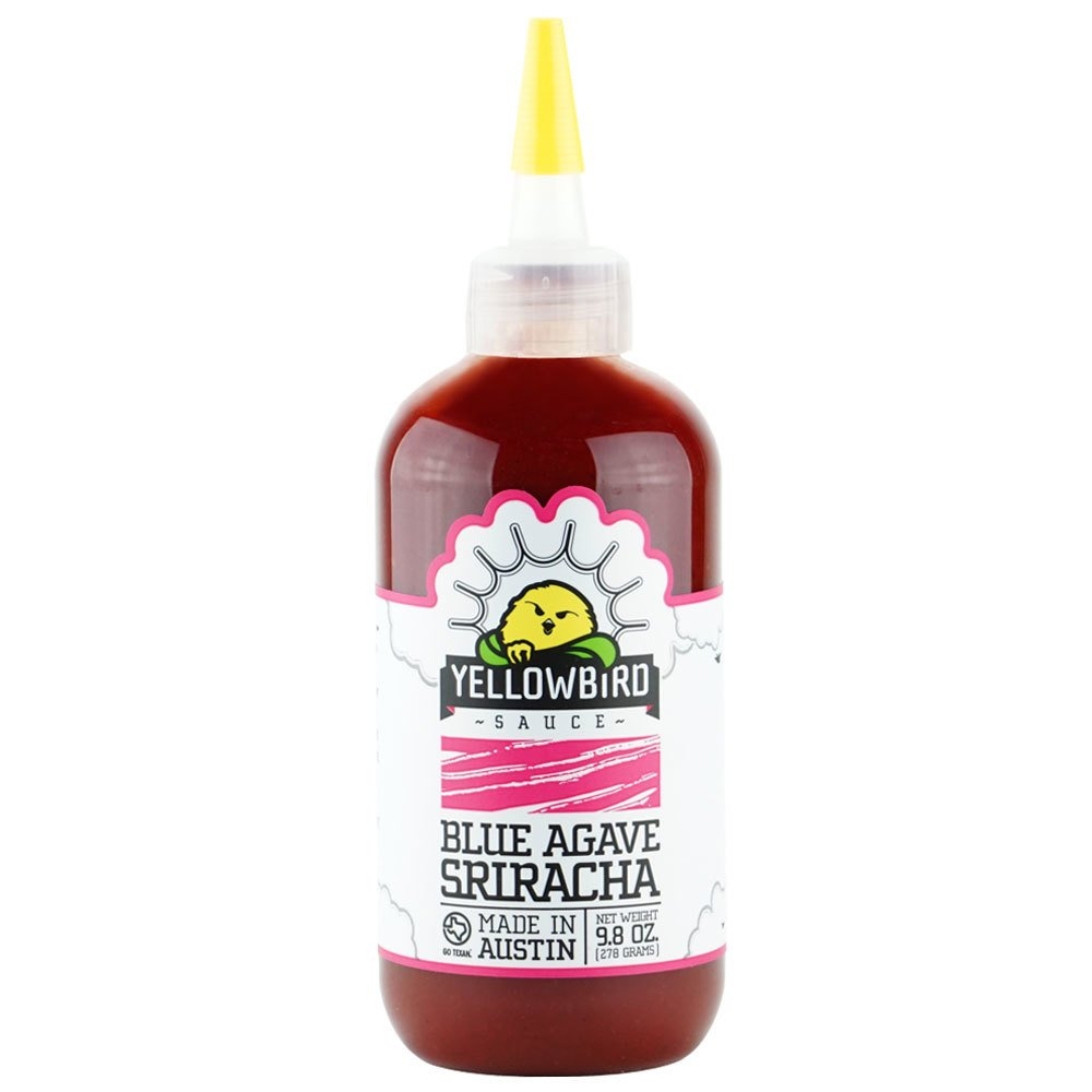 Yellowbird Sauce Foods Blue Agave Sriracha Bottle-9.8 oz.-6/Case