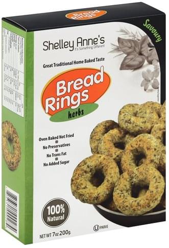 Shelley Annes Herbs Bread Rings - 7 Oz