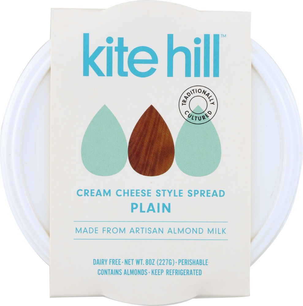 Kite Hill Dairy Free Plain Almond Milk Cream Cheese Style Spread