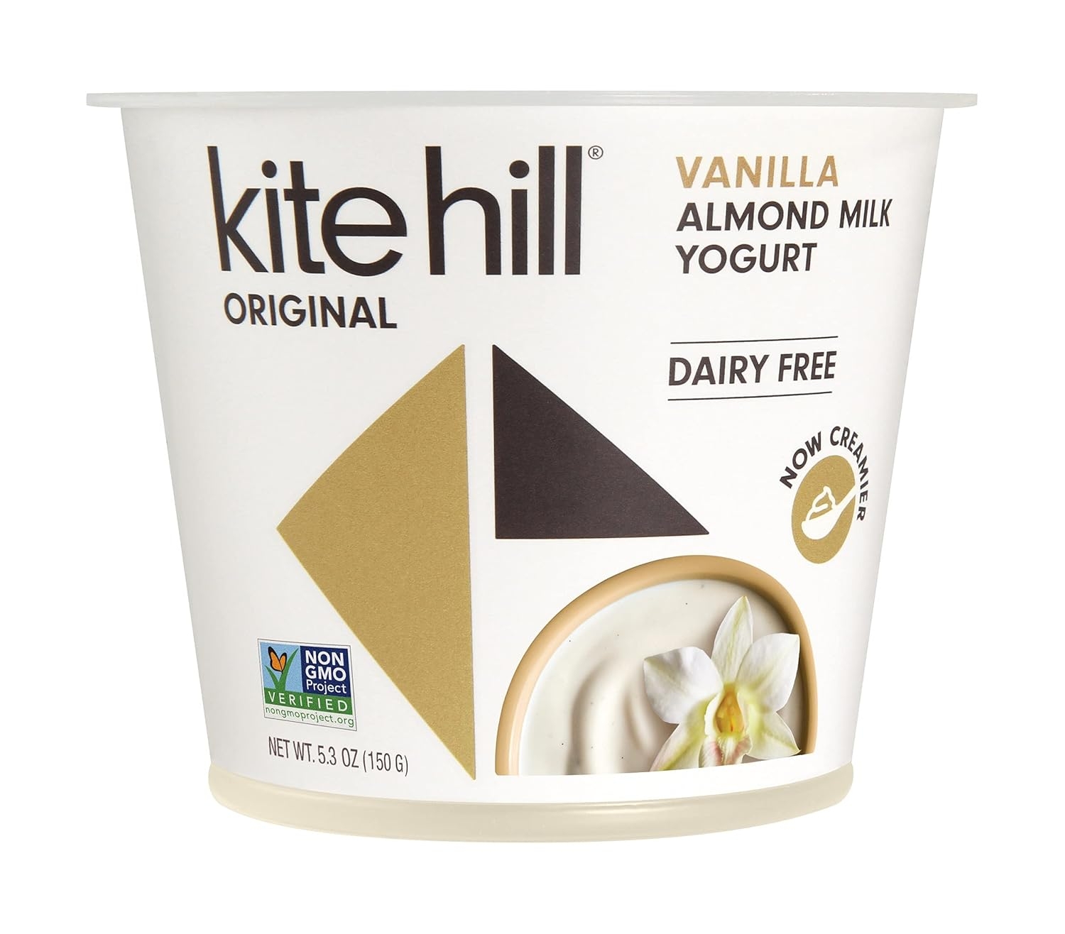 Kite Hill Original Dairy Free Vanilla Almond Milk Yogurt 5.3 Oz