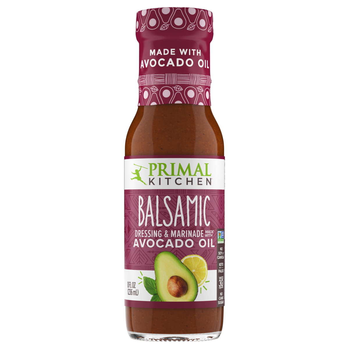 Primal Kitchen Vinaigrette & Marinade Made With Avocado Oil Balsamic - 8 Fl