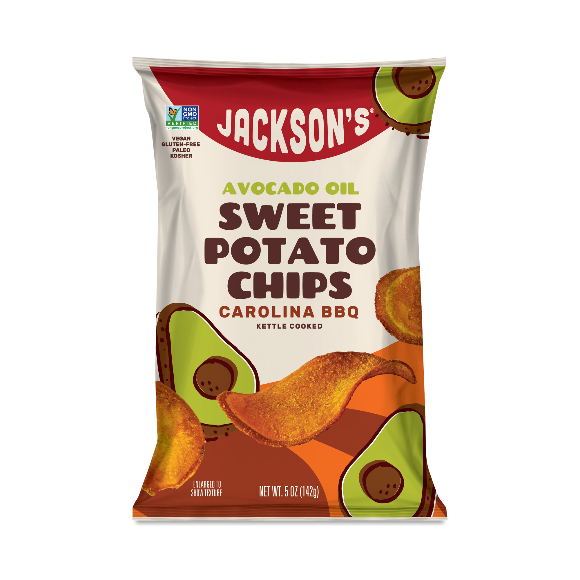 Jackson's Avocado Oil Sweet Potato Chips, Carolina BBQ