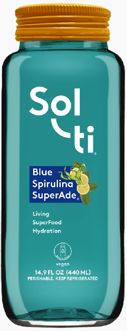 Sol Ti SuperAde Blue Spirulina Superfood Hydration 14.9 Oz