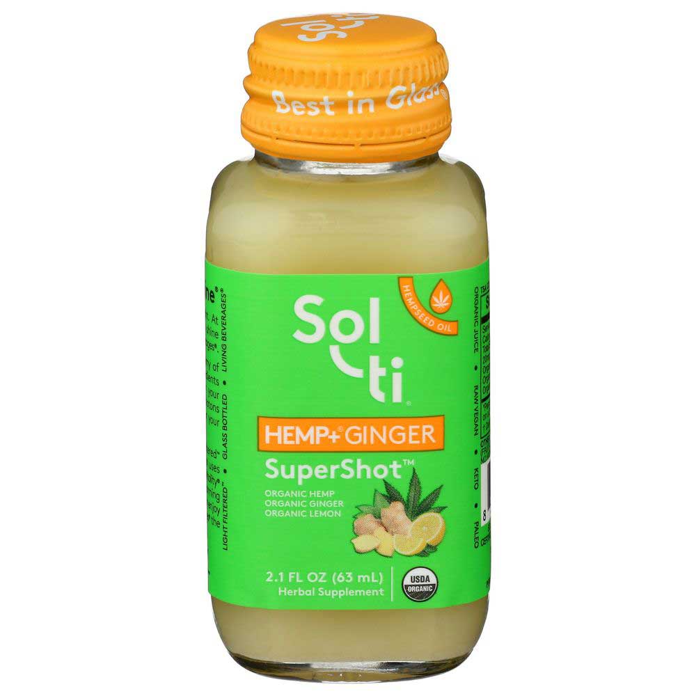 Sol-Ti Hemp Ginger Supershot, 2 Oz